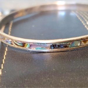 Abalone Blue Shell bangle bracelet